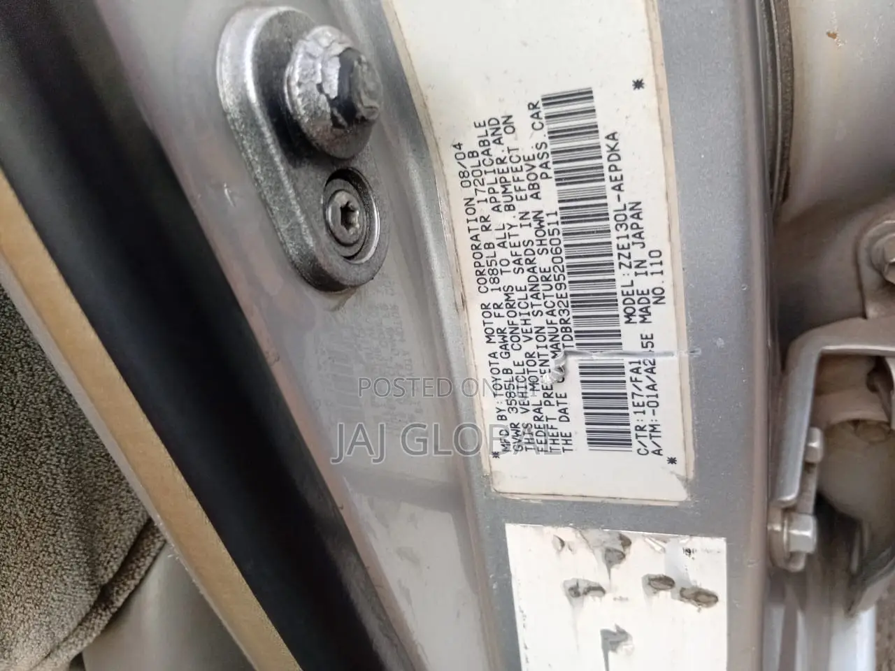 Toyota Corolla 2005 Silver