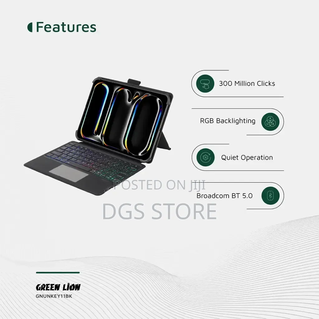 Green Lion Universal Smart Keyboard Case Compatible 9-11 Inches