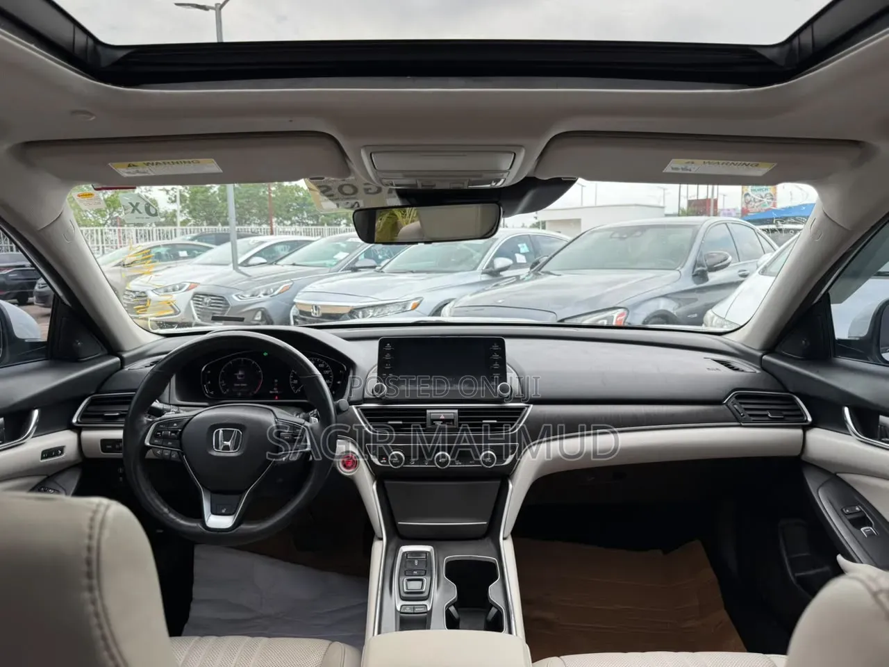 Honda Accord EX-L (2.0L 4cyl Turbo 10A) 2019 White