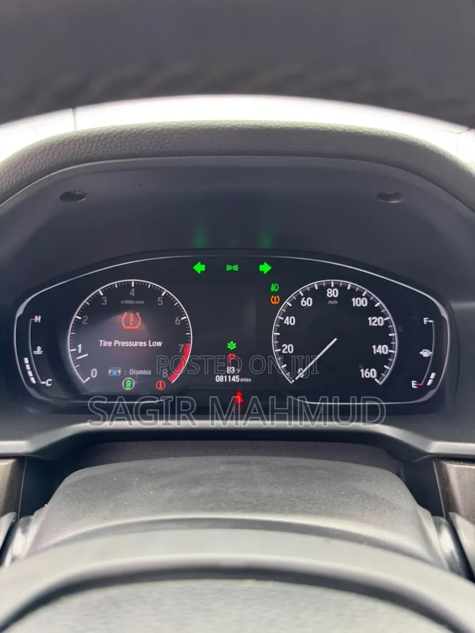 Honda Accord EX-L (2.0L 4cyl Turbo 10A) 2019 White