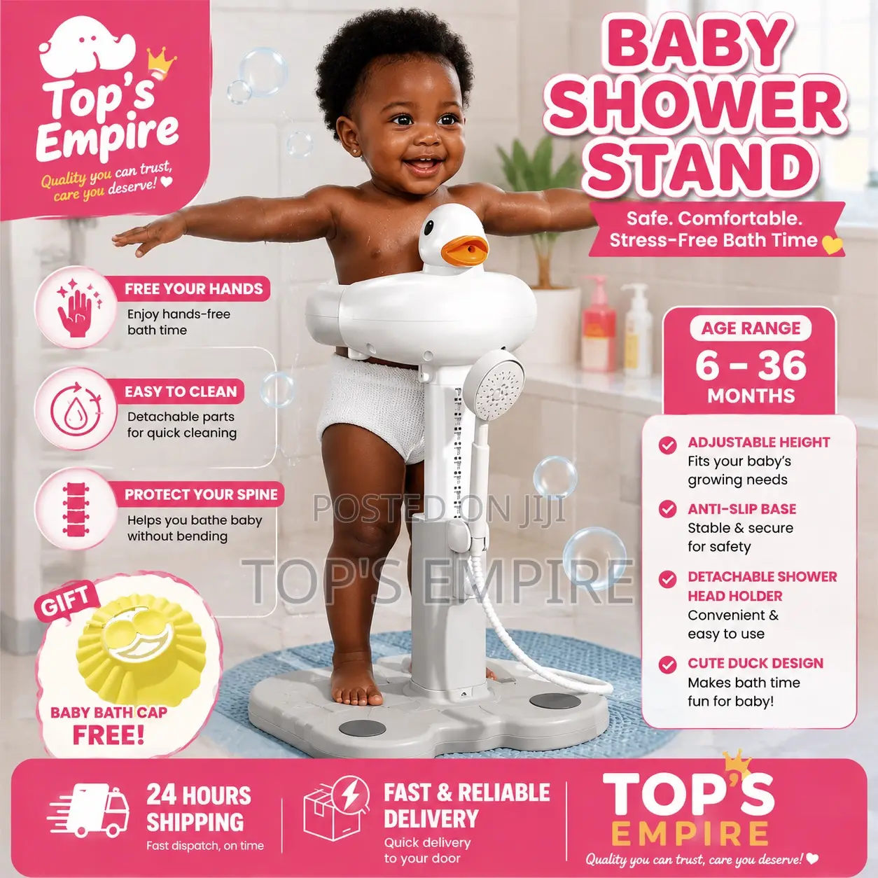 Make Bath Time Safer With This Standing Baby Bath Station