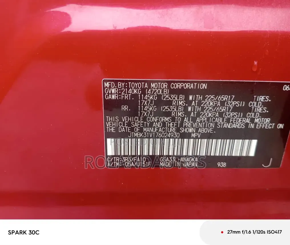 Toyota RAV4 Limited 4x4 2009 Red