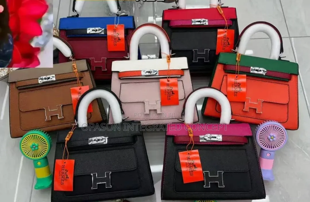 Hermes Bag With Hand Fan Available for Sale