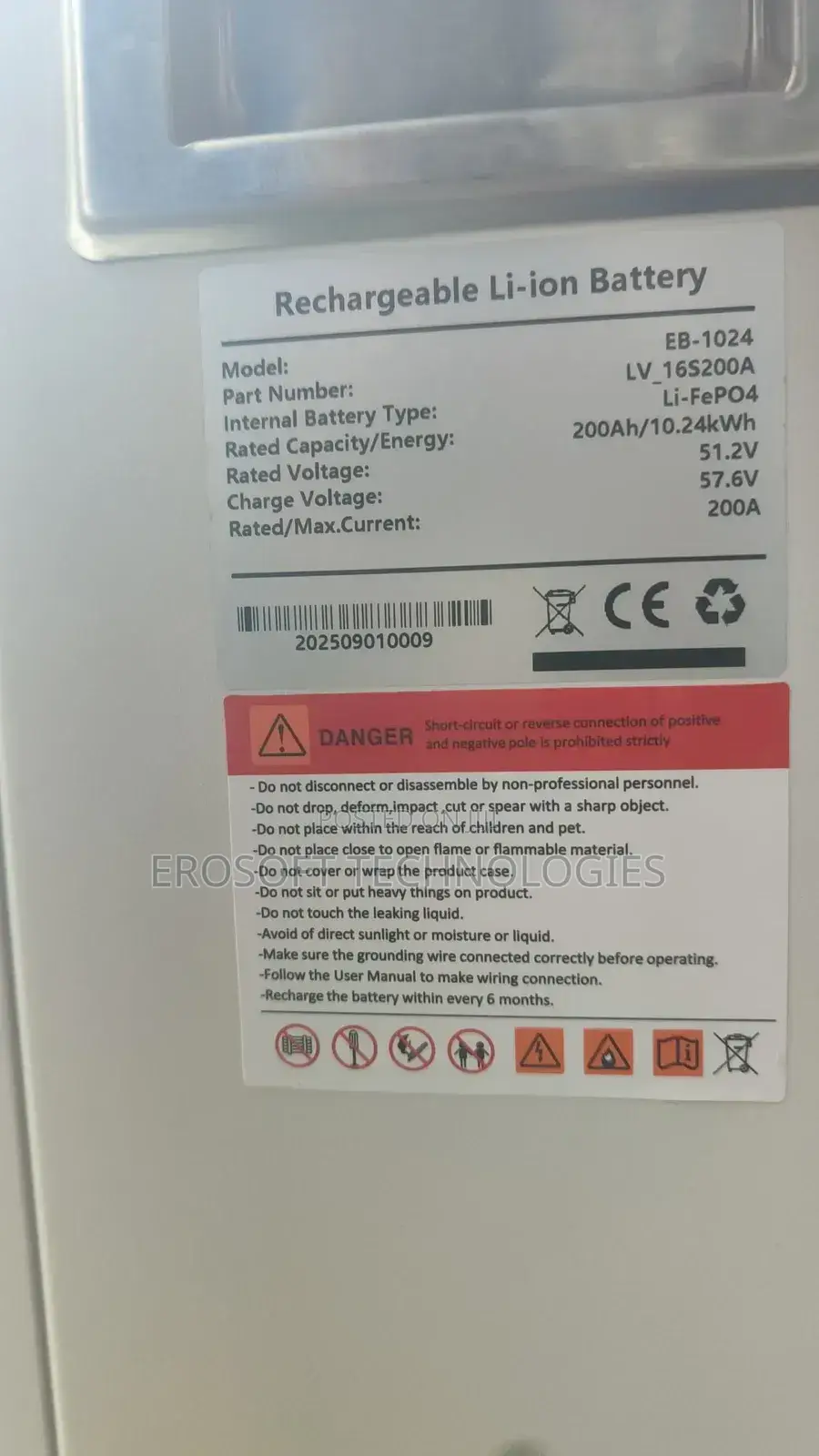 Luxsun 10kwh 48v Lithium Battery