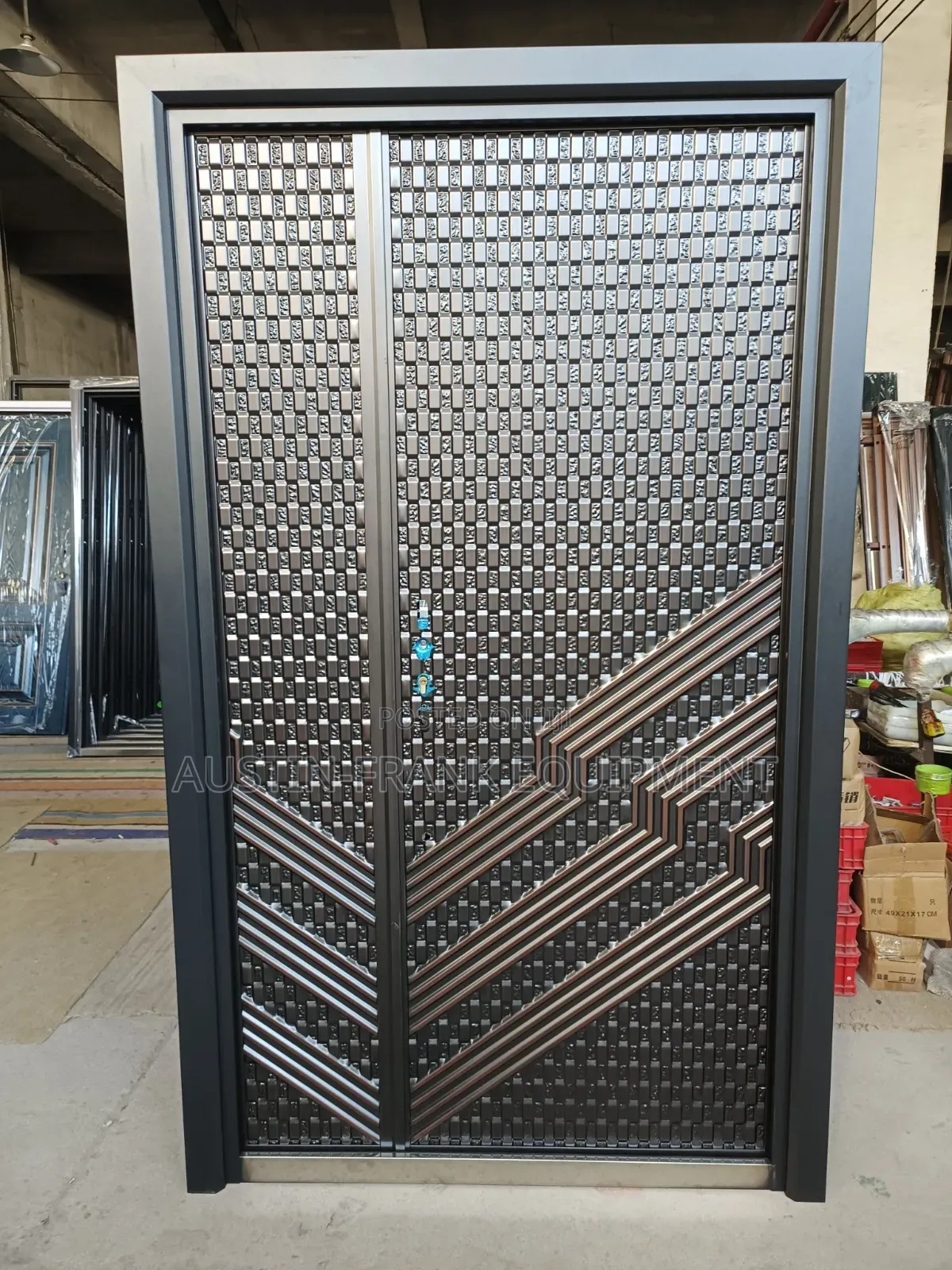 German or Turkish Copper Cast Security Door