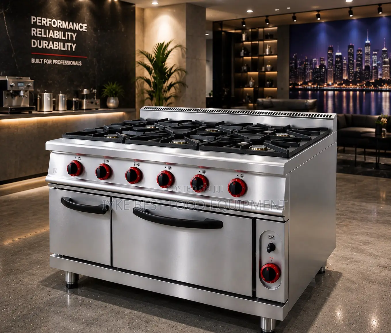 6 Burner Gas Range With Oven Gas