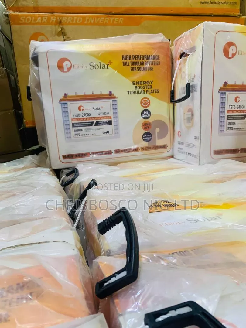 Brand New Felicity Solar Tubular Batteries