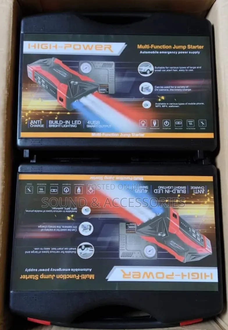 High Power Mobile Car Tyrepump With 50800mah Power Bank Jump