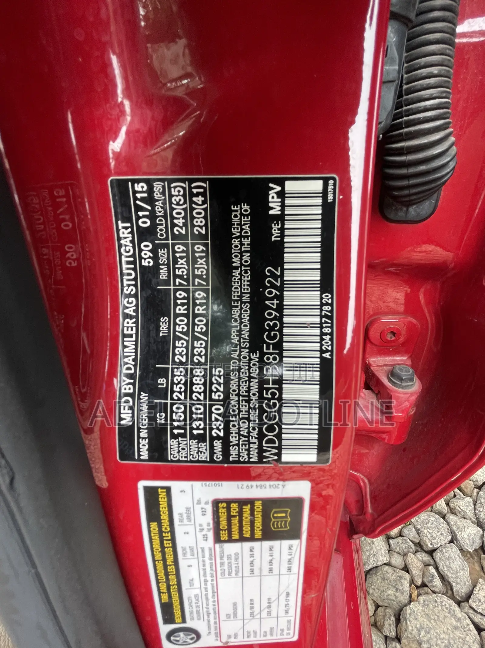 Mercedes-Benz GLK-Class Base GLK 350 4dr 4x2 (3.5L 6cyl 7A) 2015 Red