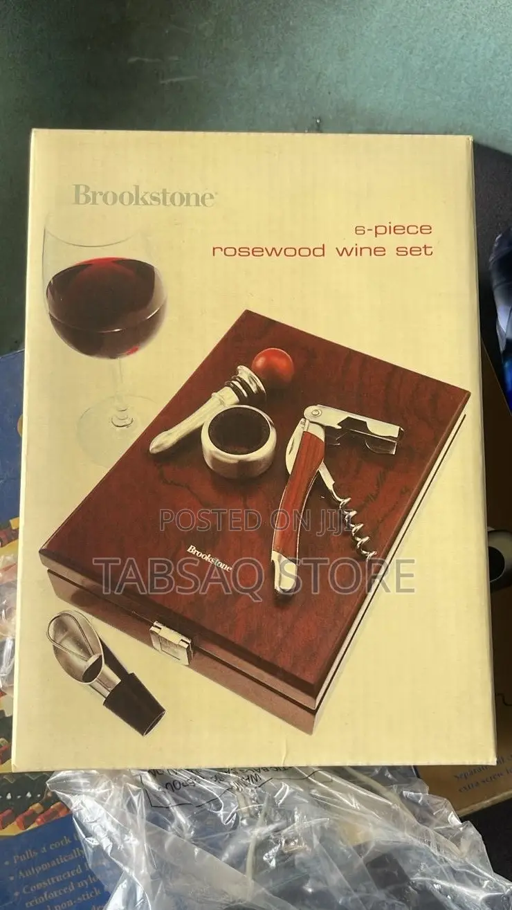 6-Piece Rosewood Wine and Bottle Opener Set