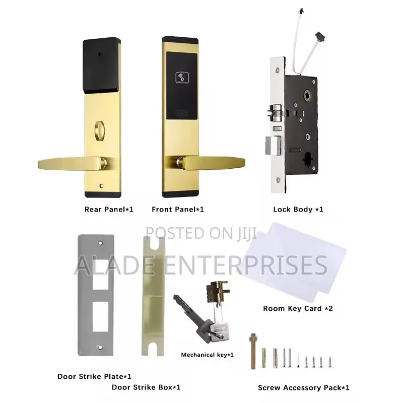 Smart Lock for Aluminum/ Wood/Steel Doors Hotel-Card Keyless