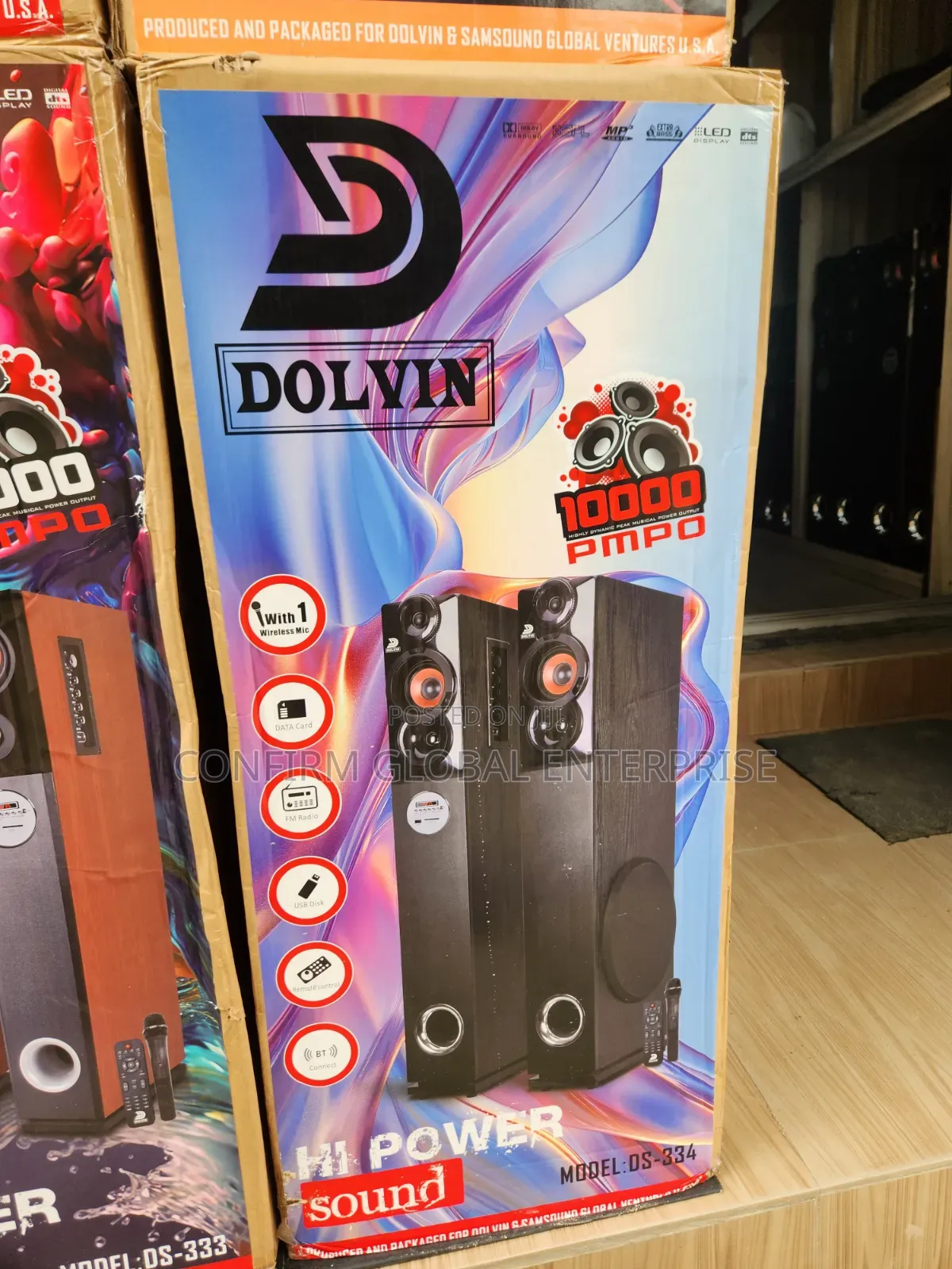 Dolvin DS-334 Tower Speaker With Wireless Mic