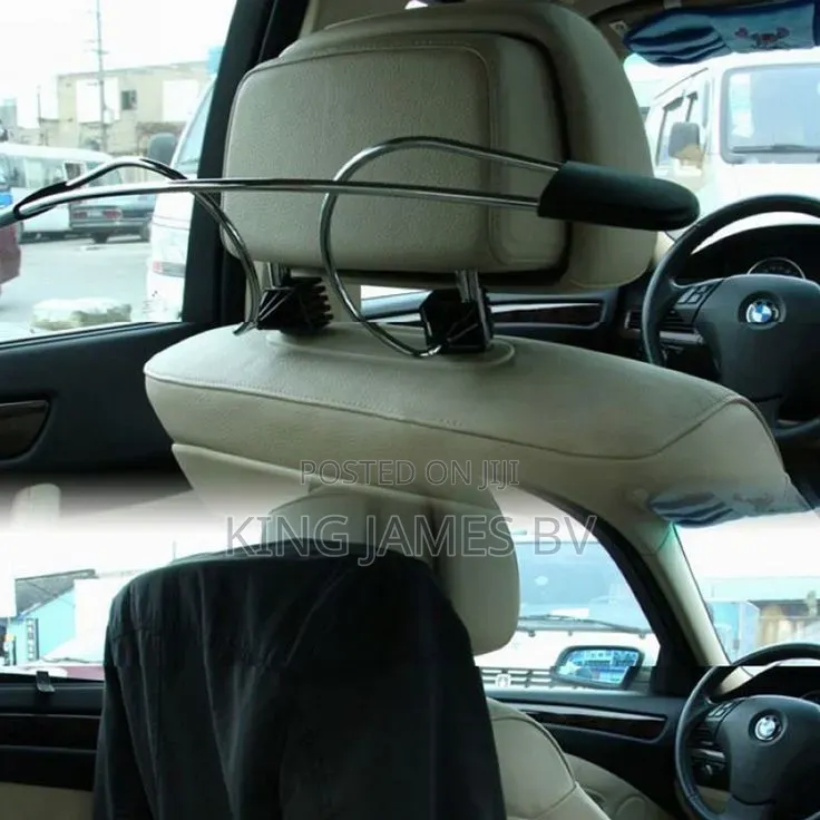 Luxury Stainless Steel Headrest Coat Hanger – Car Interior Upgrade