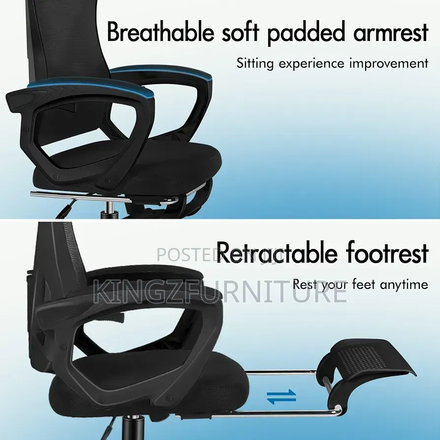 High Back 150° Reclining Computer Chair With Headrest