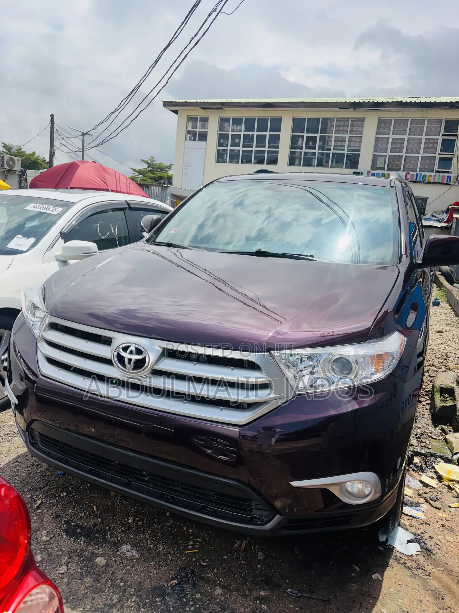 Toyota Highlander 2012 Maroon