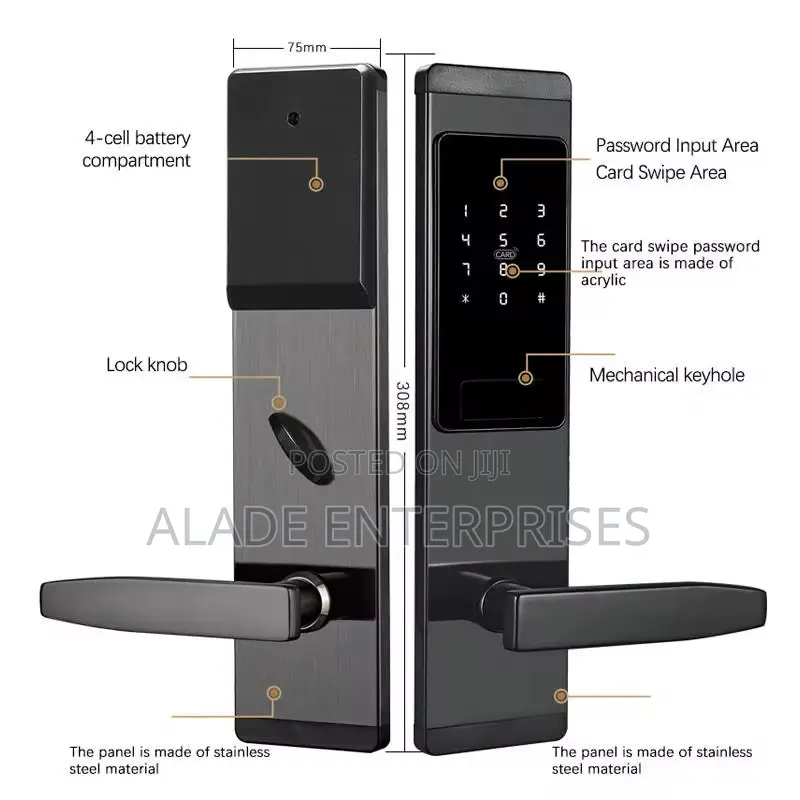 Smart Door Lock IP65 Waterproof Touch Keypad
