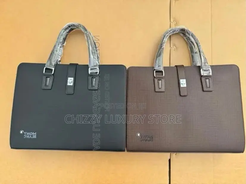Emporio Armani Quality Luxury Men Genuine Leather Laptop Bag