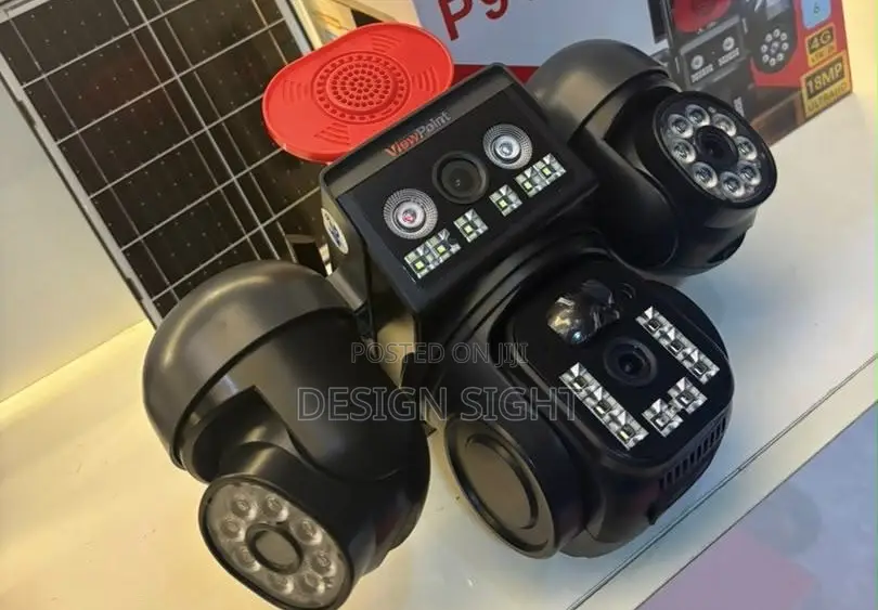 Ultra Hd Solar PTZ Camera P91 V380 4 Lense