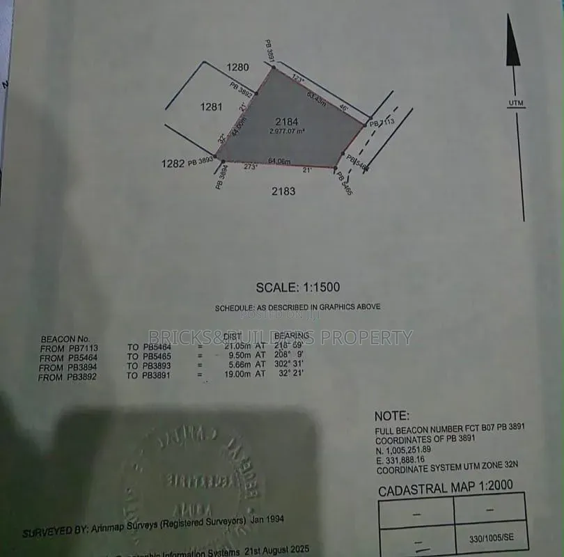 Prime Residential Land for Sale | 2,977 SQM | Katampe Main, Abuja