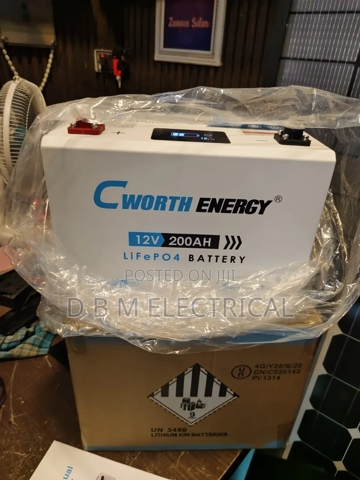 2.5kwh 12v Cworth Solar Lithium Battery