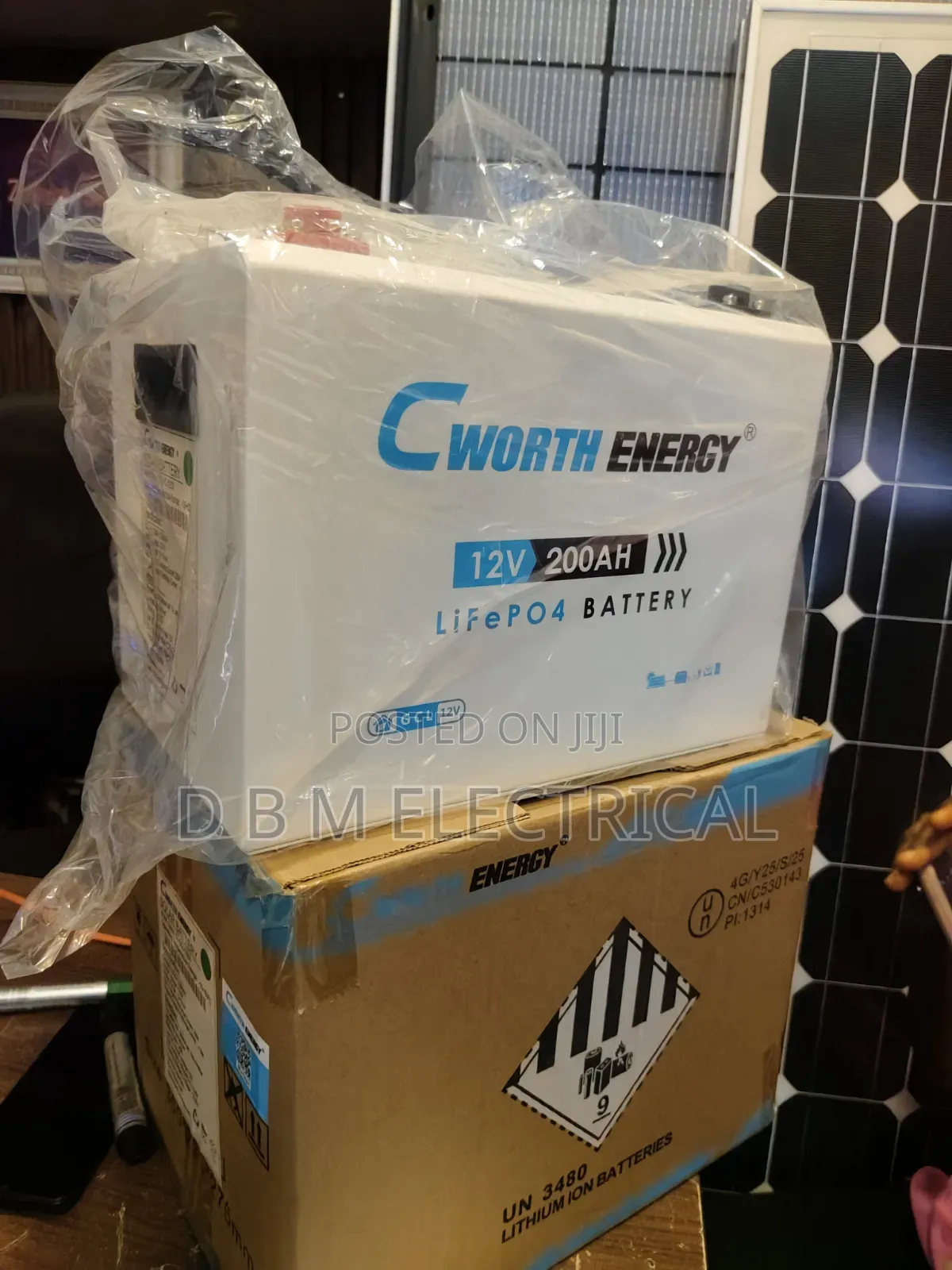 2.5kwh 12v Cworth Solar Lithium Battery