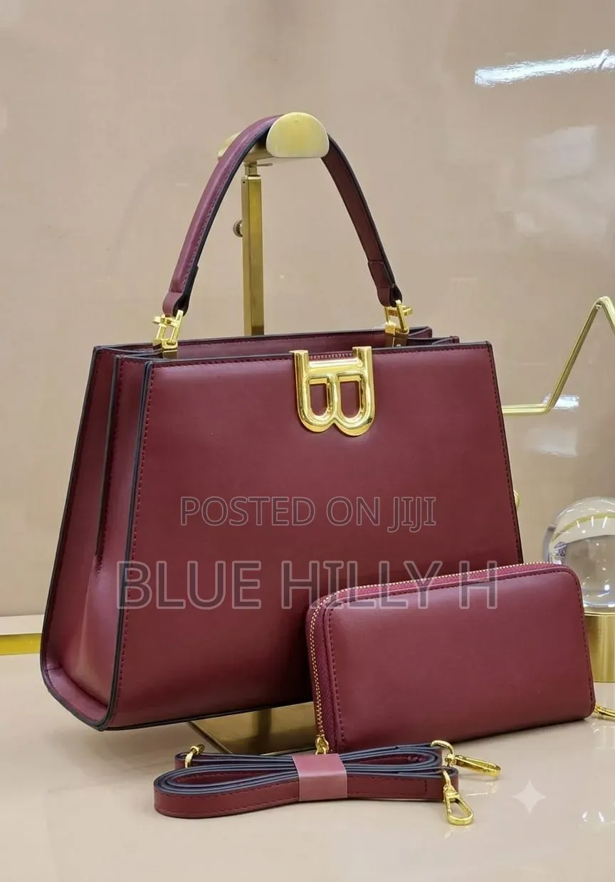 Luxury 2-in-1 Women's Structured Tote Handbag With Matching Wallet