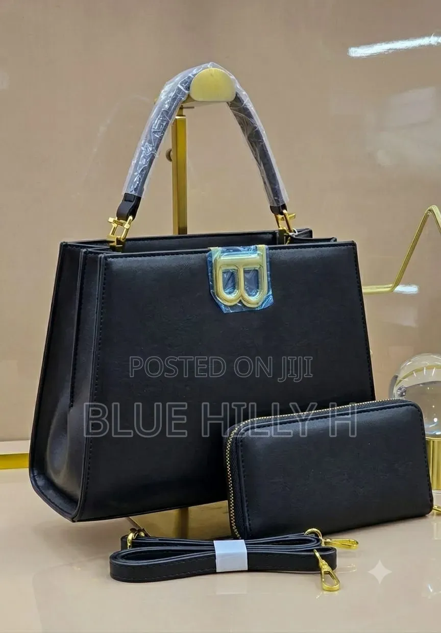 Luxury 2-in-1 Women's Structured Tote Handbag With Matching Wallet