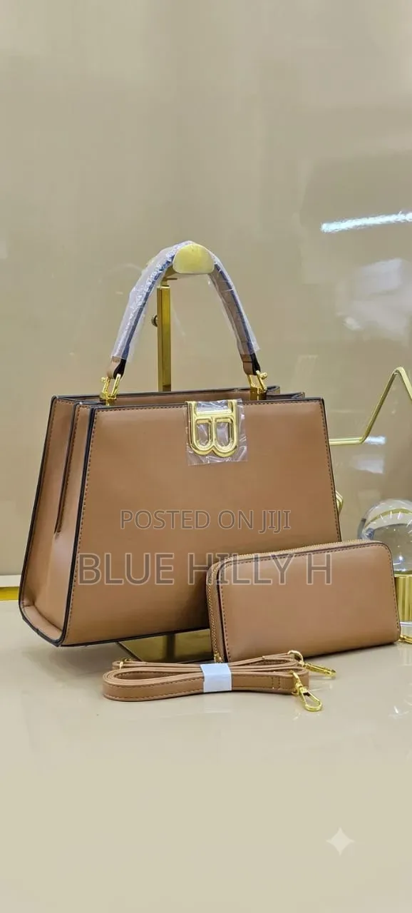 Luxury 2-in-1 Women's Structured Tote Handbag With Matching Wallet