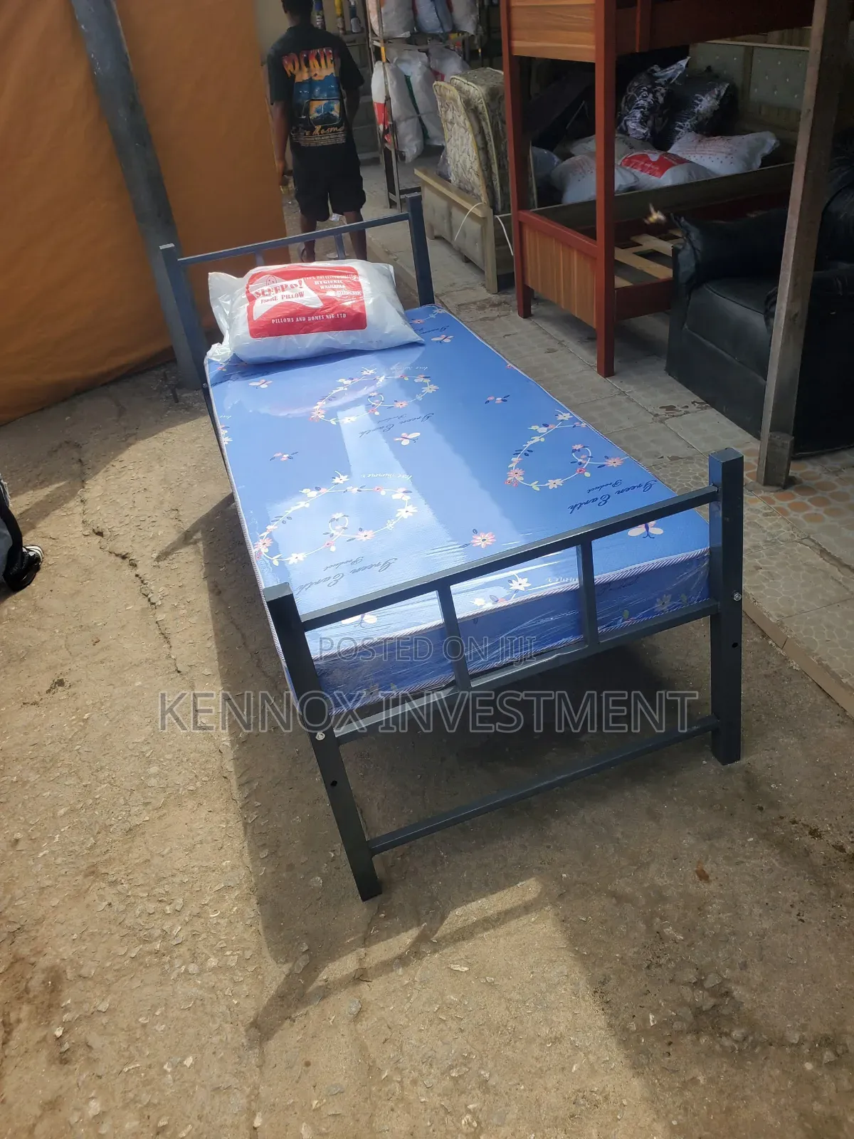 3ft by 6ft Quality Metal Bed 