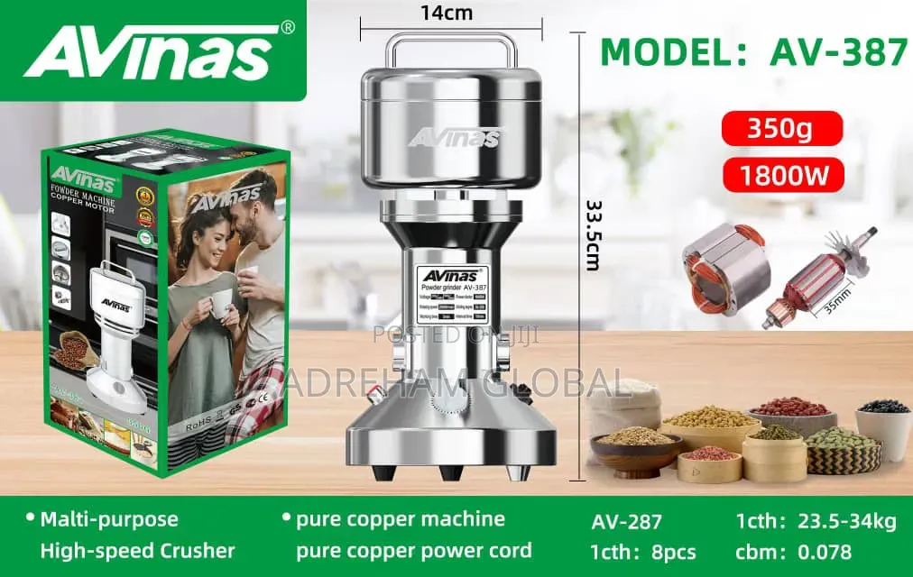 Avinas 350g Dry Grinder, 1800w