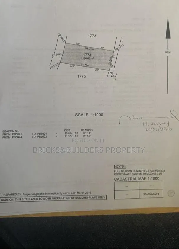 Prime 1,190sqm Residential Plot for Sale in Guzape Main Abuja | C of O