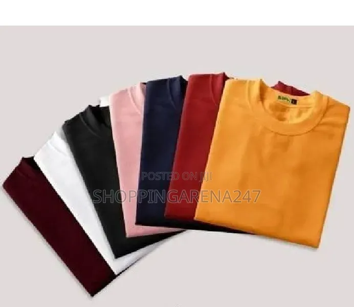 Plain Round Neck T Shirts.