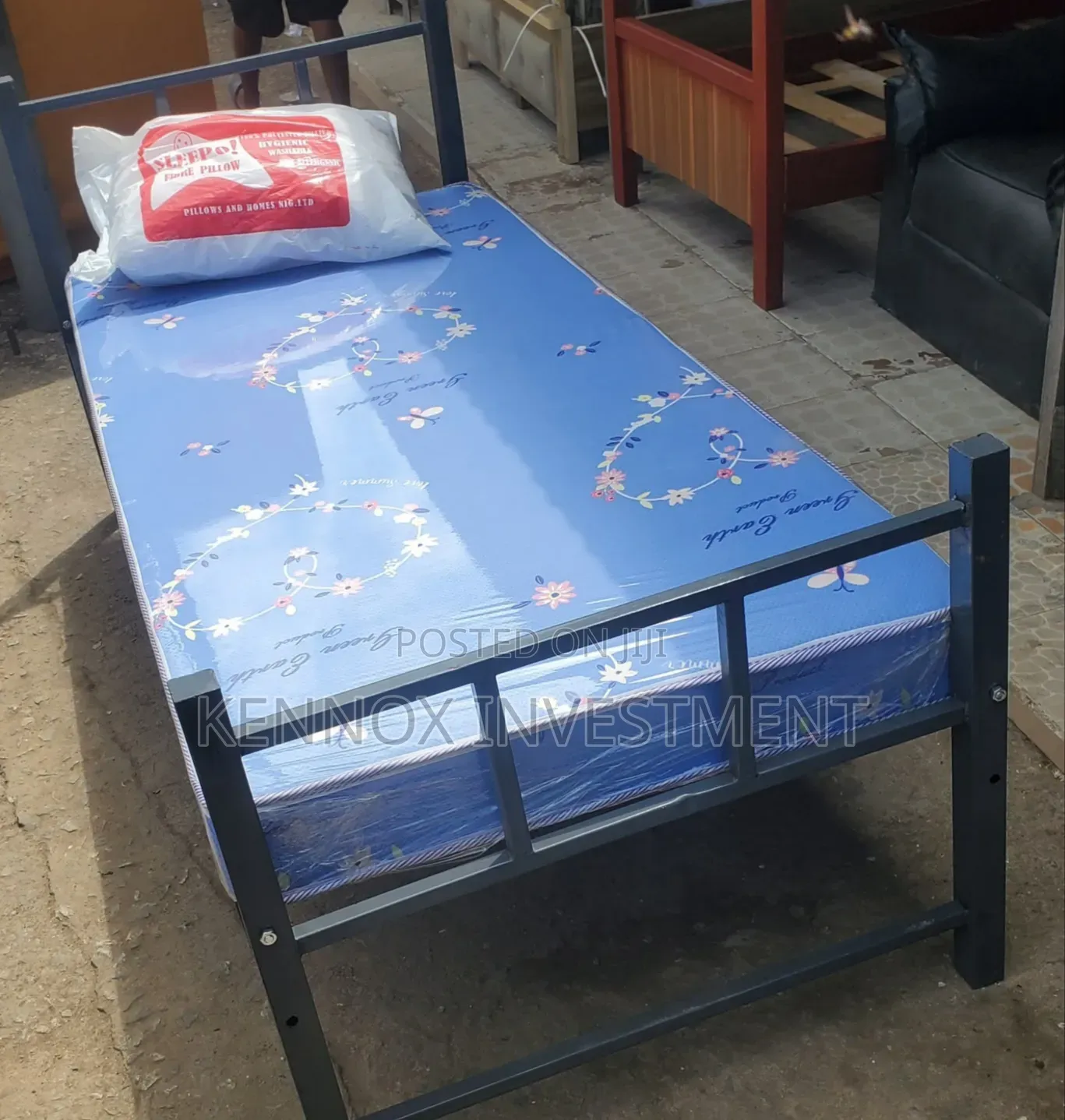 3ft by 6ft Metal Bed 