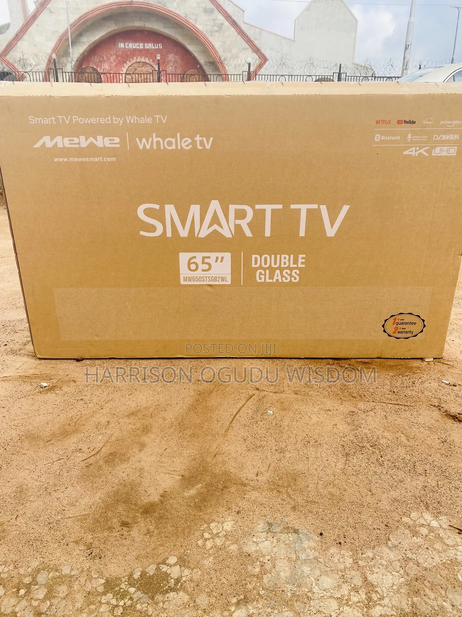 Mewe 65” Double Glass TV Webos