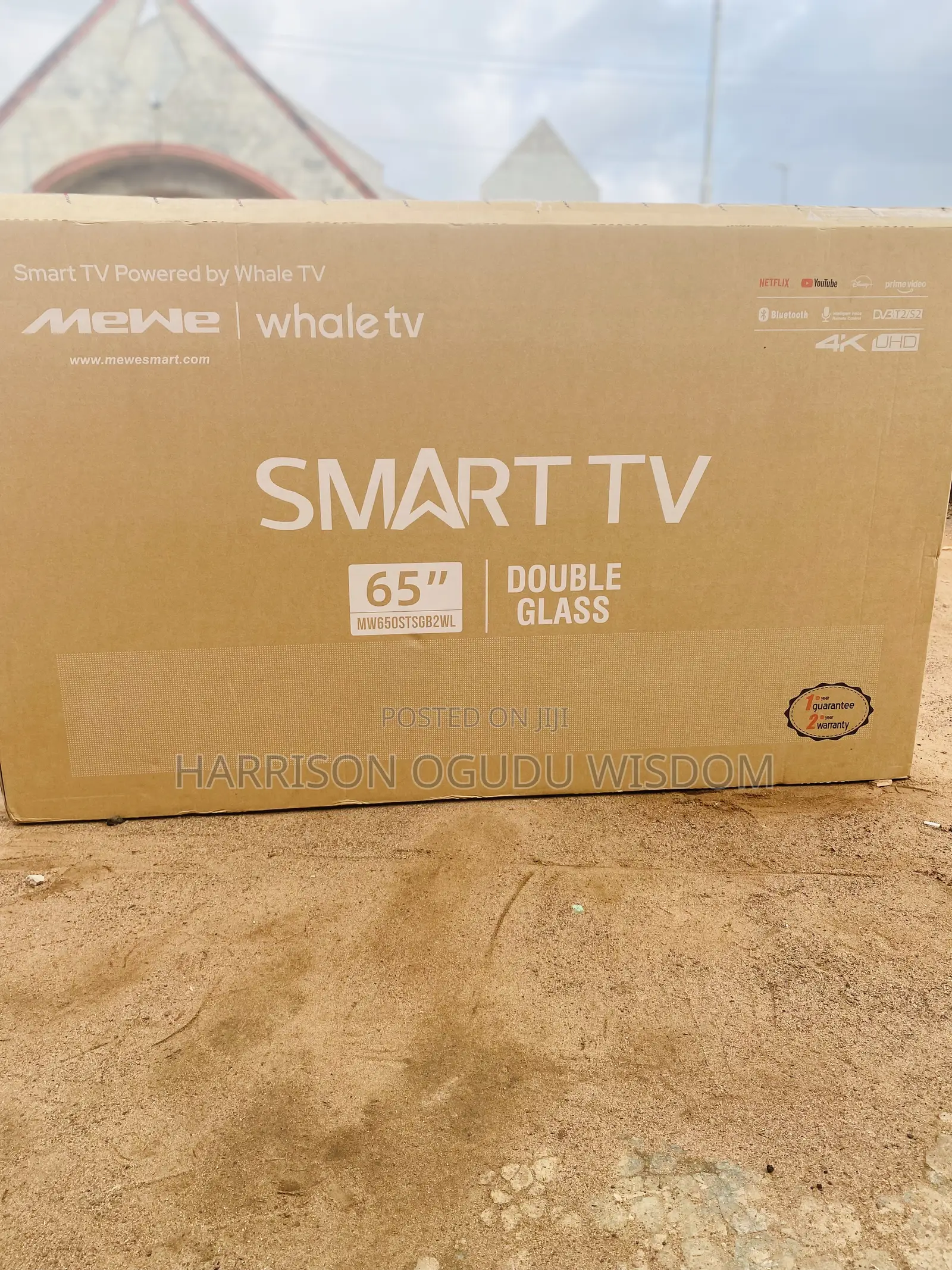 Mewe 65” Double Glass TV Webos