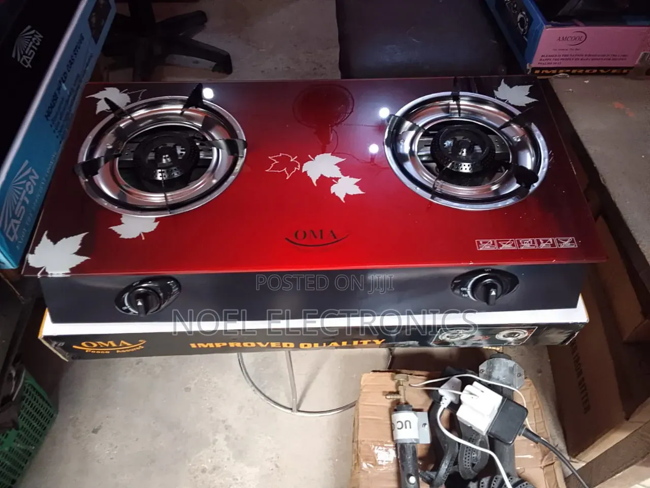 Oma Double Burner Table Gas Cooker