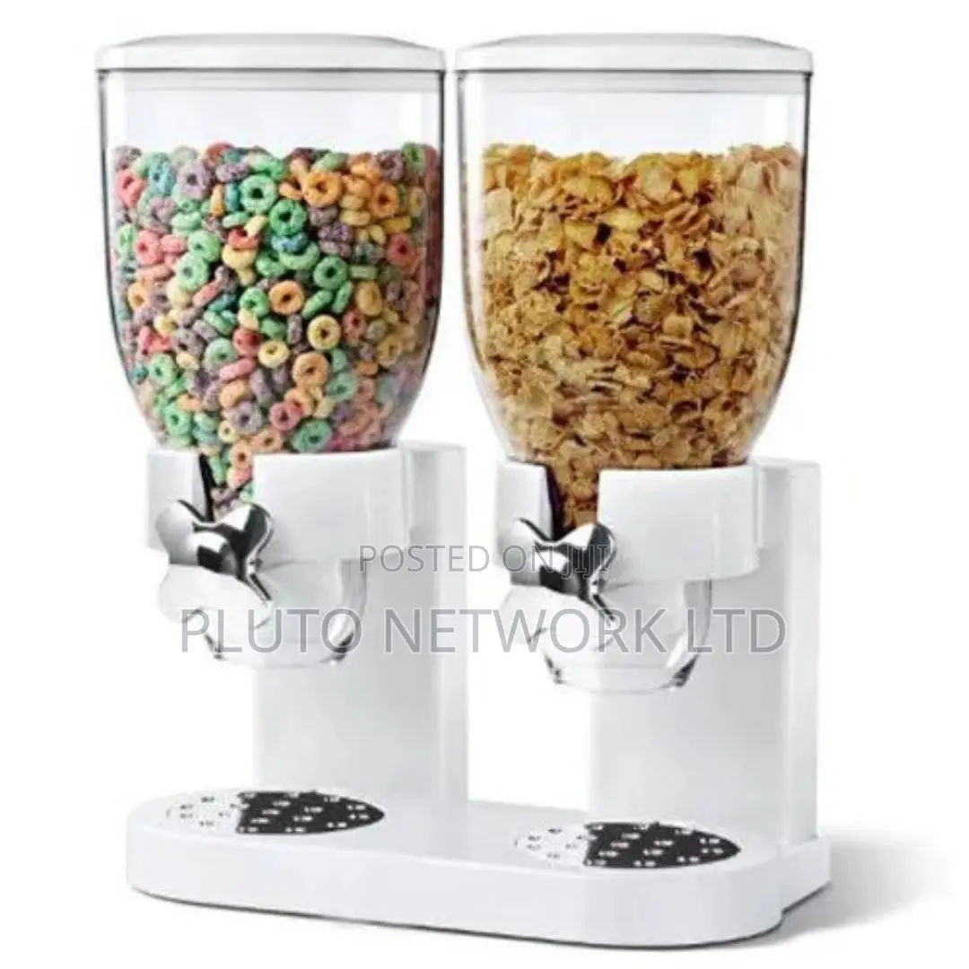 Double Cereal Dispenser.
