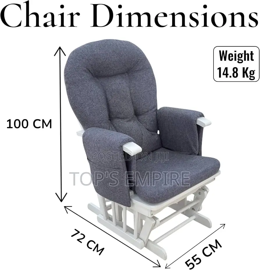 Comfortable Nursing Chair With Ottoman for Mom Baby