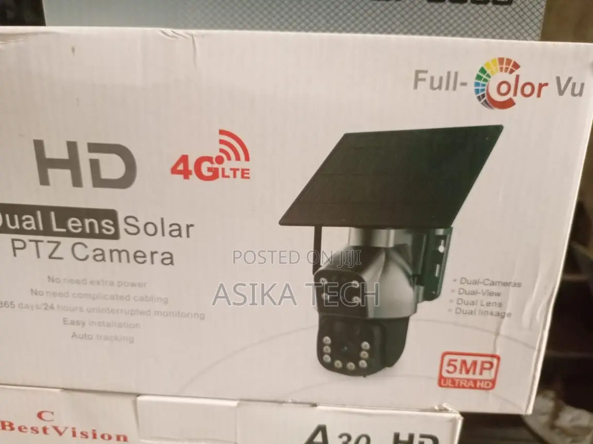5MP Ultra HD Dual Lens 4G Solar CCTV Camera