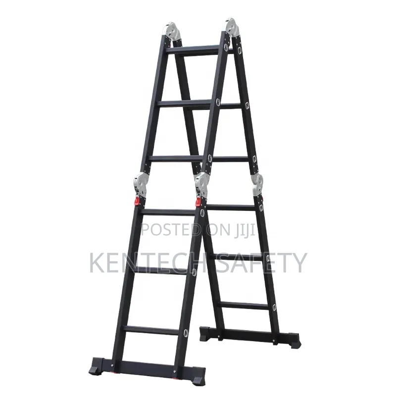 4x3 Black Aluminum Multi Purpose Folding Ladders