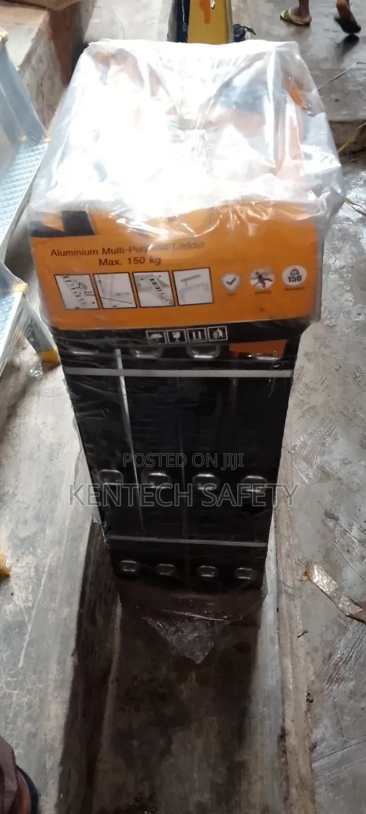 4x3 Black Aluminum Multi Purpose Folding Ladders
