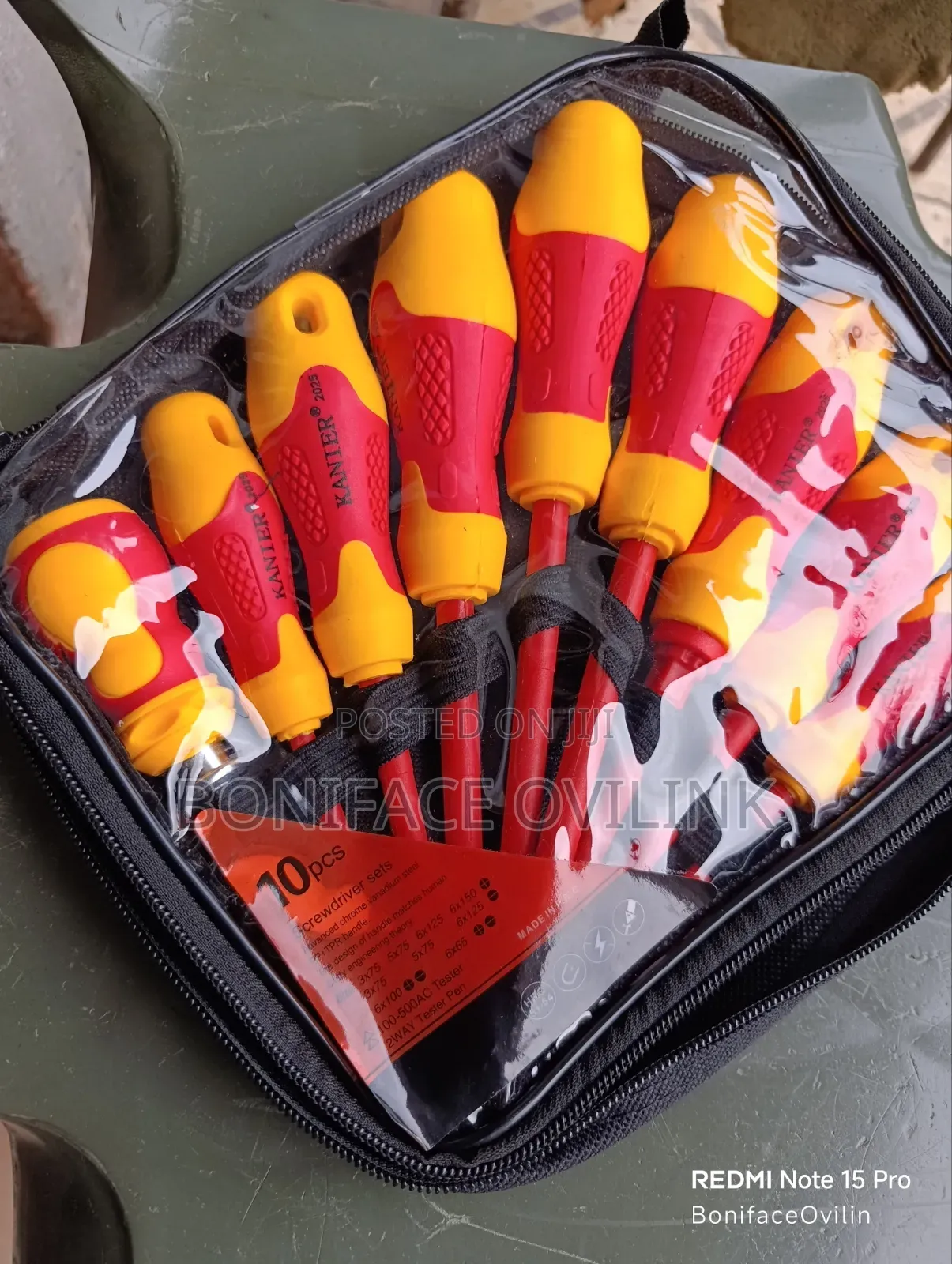 RS PRO Phillips/Pozidriv/Slotted Insulated/10pcs Set