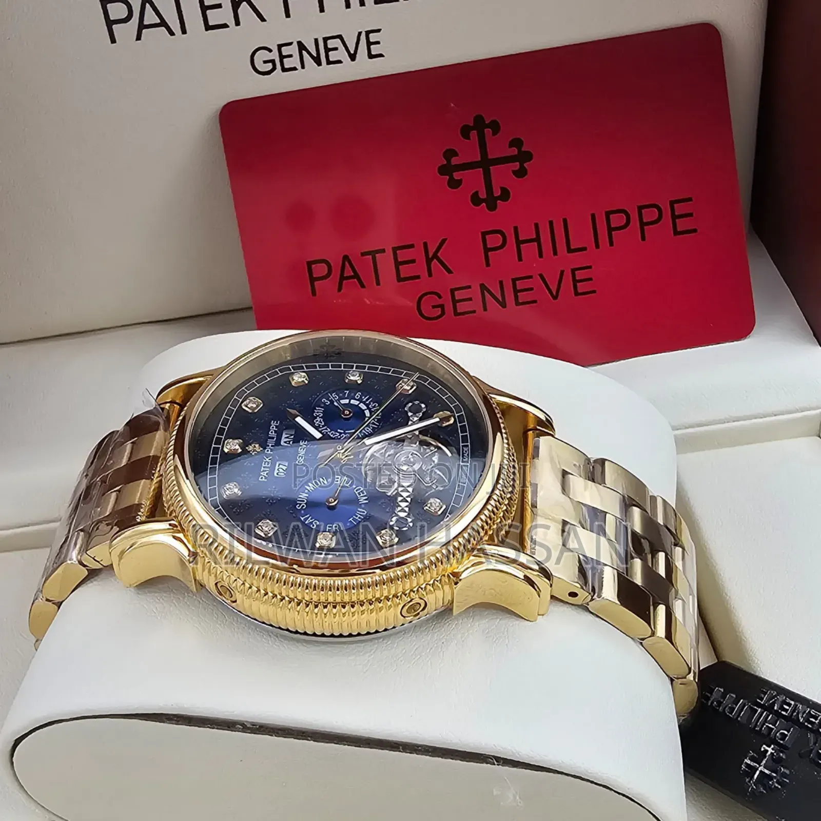 Patek Philippe Geneve Automatic Chain Wrist Watch