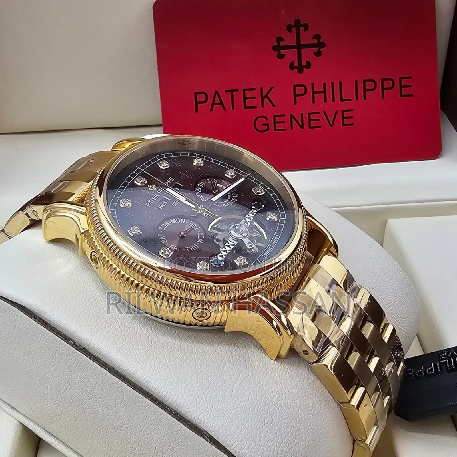 Patek Philippe Geneve Automatic Chain Wrist Watch