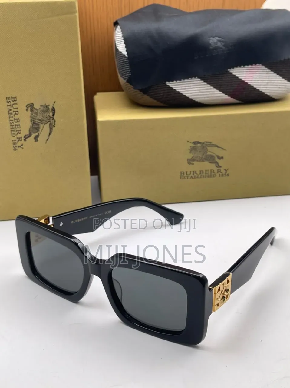 Burberry Inspired Wide Frame Sunglasses