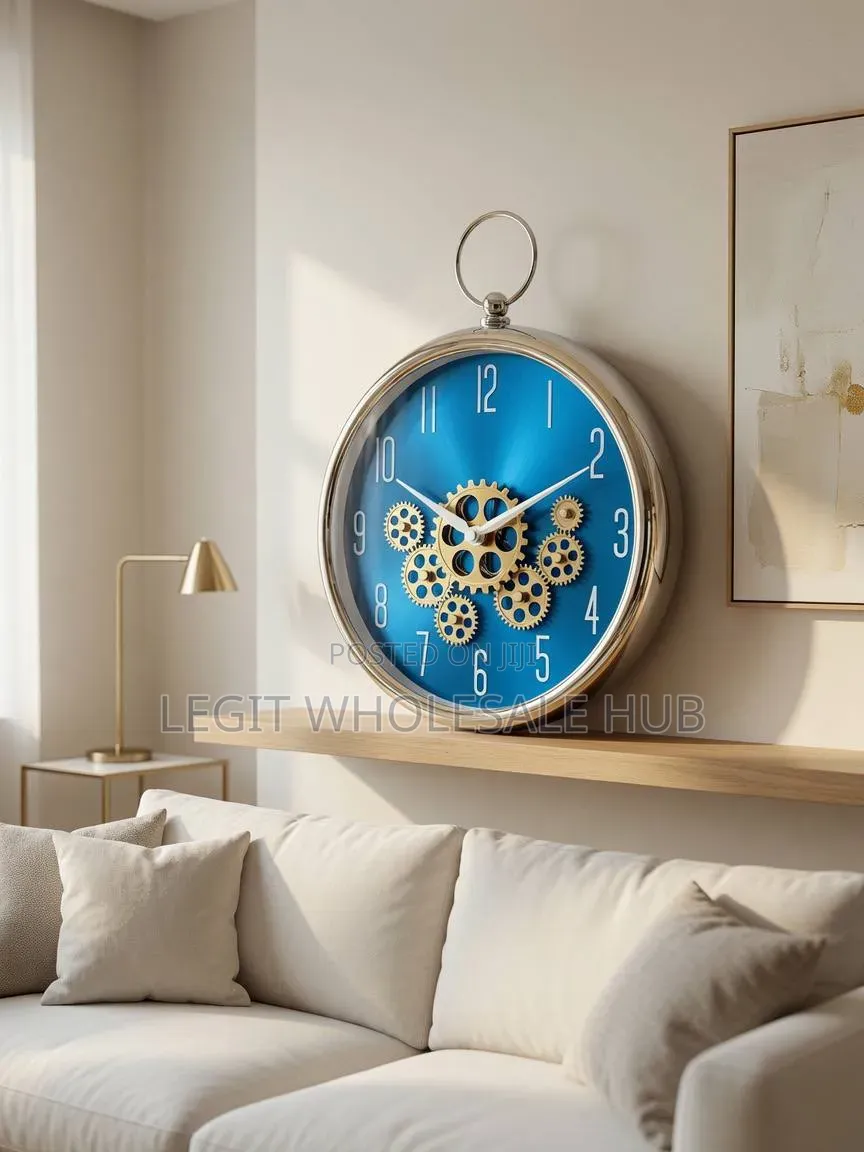 Quality Gear Wall Clock (35X43X9cm)
