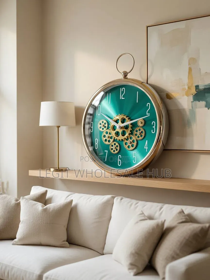 Quality Gear Wall Clock (35X43X9cm)