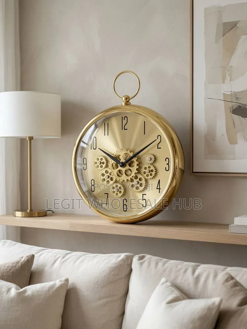 Quality Gear Wall Clock (35X43X9cm)
