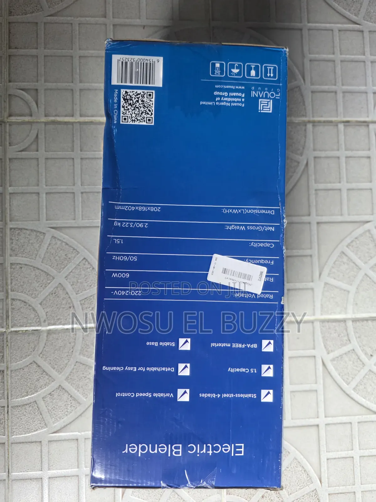 Maxi Blender 600w Mj-Bl6013w