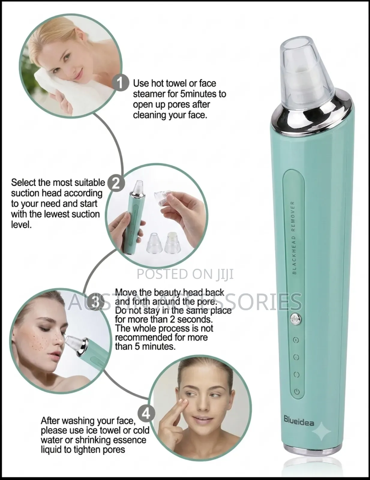 Blackhead Removal, Pore Cleaner, Pimples Remover, Vacuum Suction